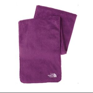 North Face Dark Purple Furry Soft Scarf